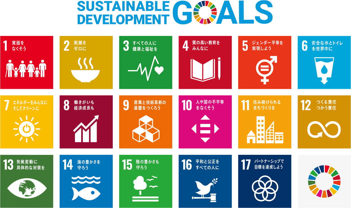 17 SDGs icons